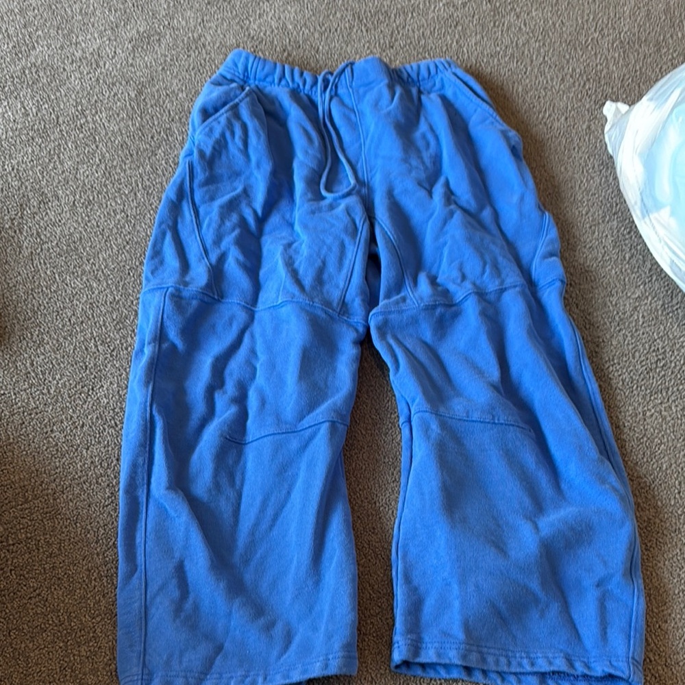 Free people blue cropped sweats XS